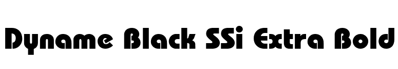 Dyname Black SSi Extra Bold font preview