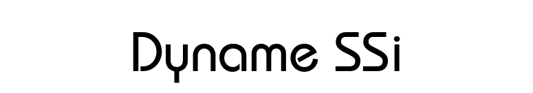 Dyname SSi font preview