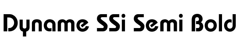 Dyname SSi Semi Bold font preview