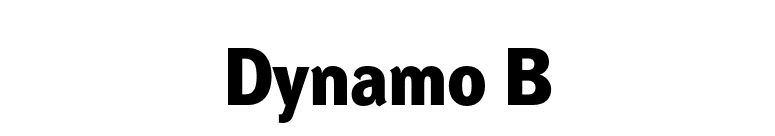 Dynamo B font preview