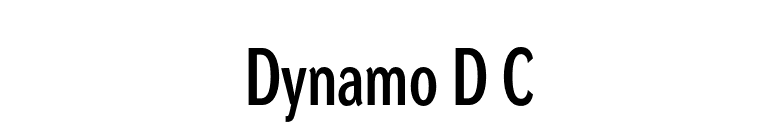 Dynamo D C font preview