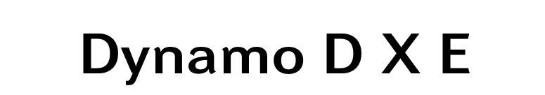 Dynamo D X E font preview