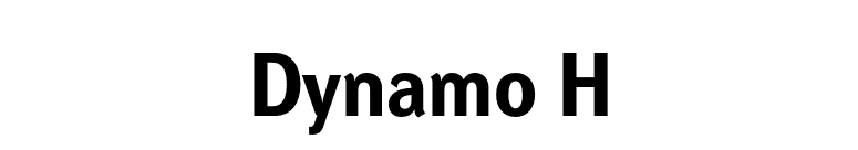 Dynamo H font preview