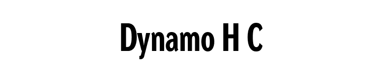 Dynamo H C font preview