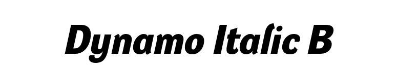 Dynamo Italic B font preview