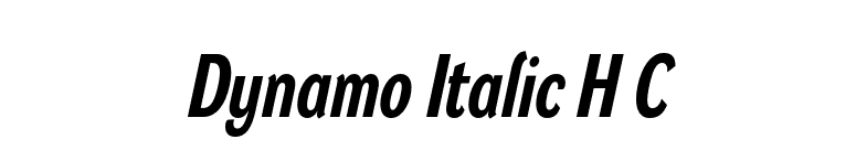 Dynamo Italic H C font preview