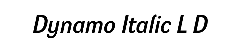 Dynamo Italic L D font preview