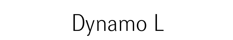 Dynamo L font preview