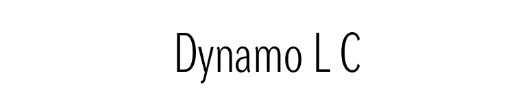 Dynamo L C font preview