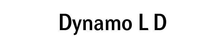 Dynamo L D font preview