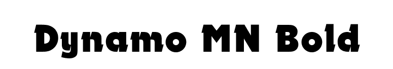 Dynamo MN Bold font preview