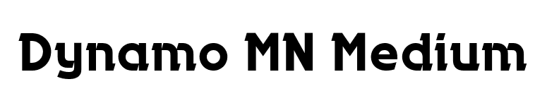 Dynamo MN Medium font preview