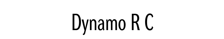 Dynamo R C font preview