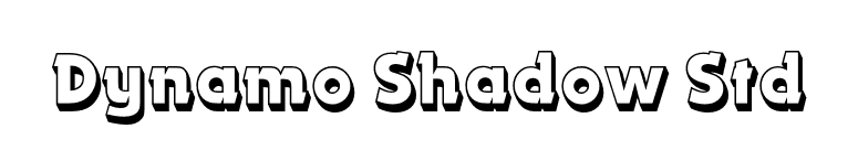 Dynamo Shadow Std font preview