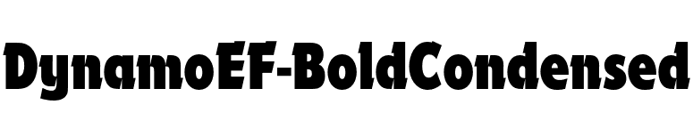 DynamoEF-BoldCondensed font preview