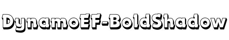 DynamoEF-BoldShadow font preview