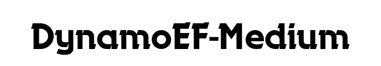 DynamoEF-Medium font preview