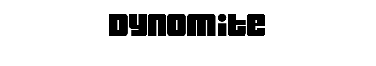 Dynomite font preview