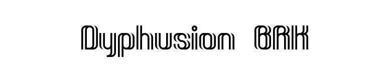 Dyphusion BRK font preview