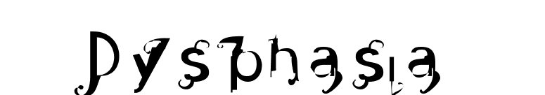 Dysphasia font preview