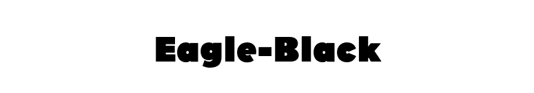Eagle-Black font preview