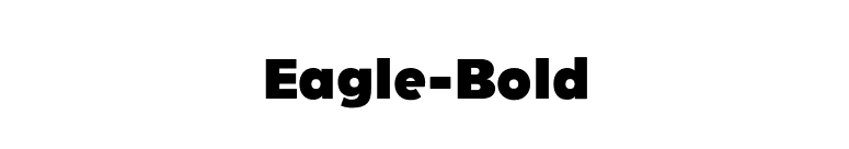 Eagle-Bold font preview