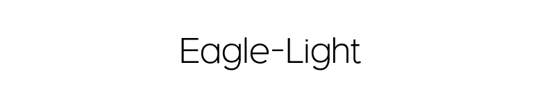 Eagle-Light font preview