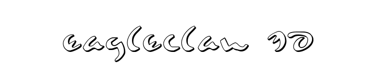 Eagleclaw 3D font preview