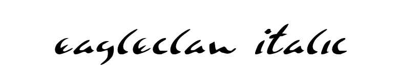 Eagleclaw Italic font preview