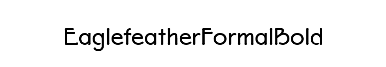EaglefeatherFormalBold font preview