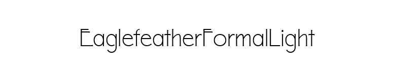 EaglefeatherFormalLight font preview