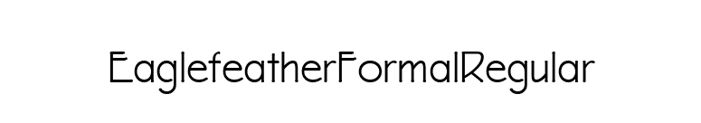 EaglefeatherFormalRegular font preview