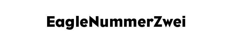 EagleNummerZwei font preview