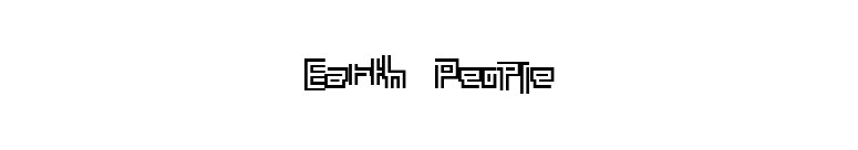 Earth People font preview
