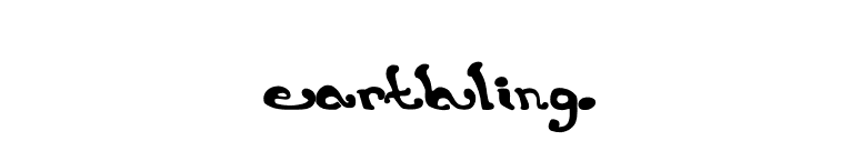 earthling. font preview