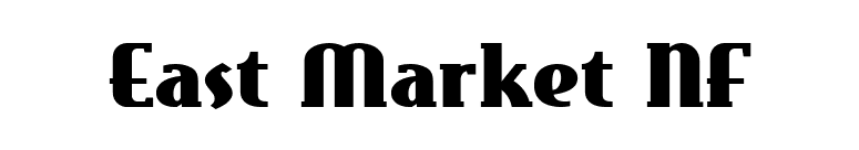 East Market NF font preview