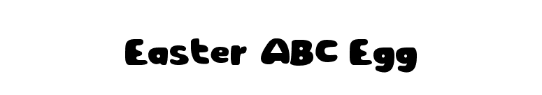 Easter ABC Egg font preview