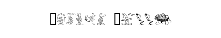 Easter Bunny font preview