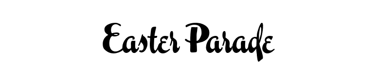 Easter Parade font preview