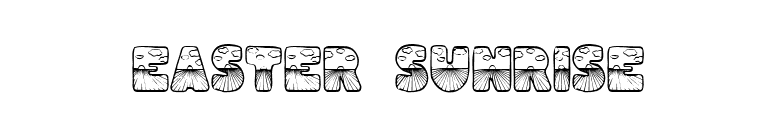 Easter Sunrise font preview
