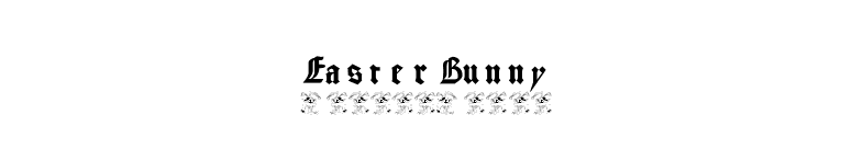 EasterBunny font preview