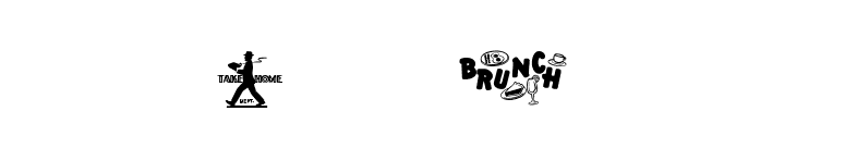 Eating Out font preview