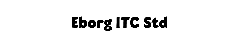 Eborg ITC Std font preview