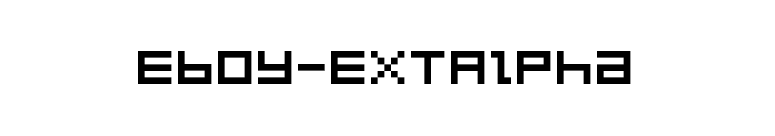 Eboy-EXTAlpha font preview