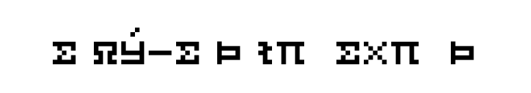 Eboy-EXTAlphaExpert font preview