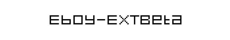 Eboy-EXTBeta font preview