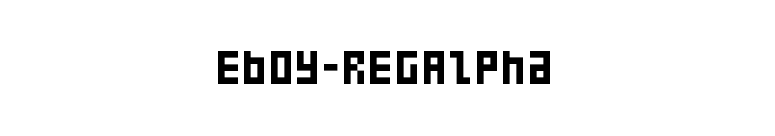 Eboy-REGAlpha font preview
