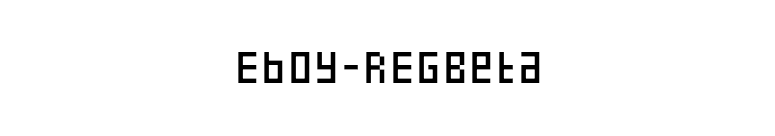 Eboy-REGBeta font preview
