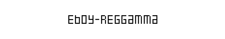 Eboy-REGGamma font preview