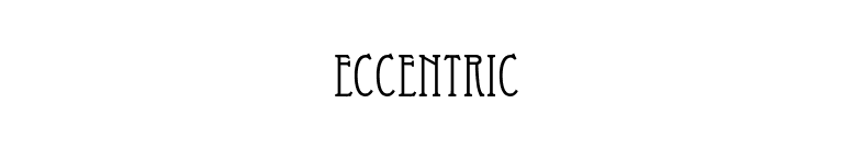 Eccentric font preview